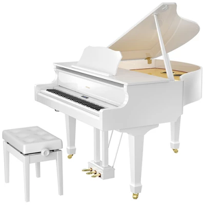 Roland GP-609-PW Digital Piano, 88 Keys, Polished White