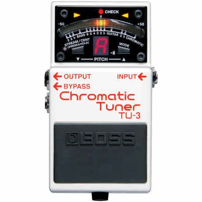 Boss TU-3 Chromatic Tuner, White