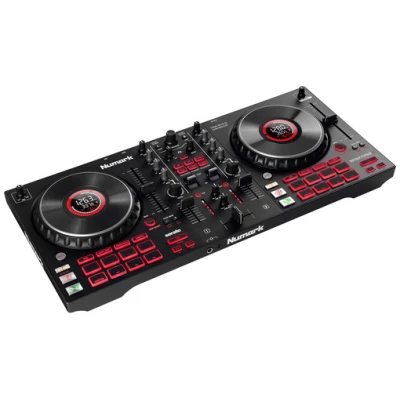 Numark Mixtrack Platinum FX 4-Deck Serato DJ Controller with Jog Wheel Displays and FX Paddles Numark Mixtrack Platinum FX 4-Deck Serato DJ Controller with Jog Wheel Displays and FX Paddles