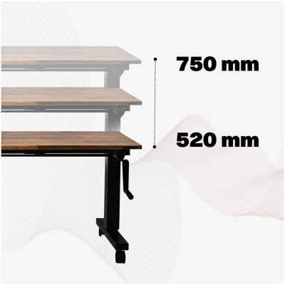 Wavebone Hover 1400 Height-Adjustable Keyboard Stand on Wheels