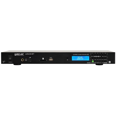 Ecler eSAS‑BT Stereo Audio Player – FM, USB, SD & Bluetooth, Balanced XLR Output Ecler eSAS‑BT Stereo Audio Player – FM, USB, SD & Bluetooth, Balanced XLR Output