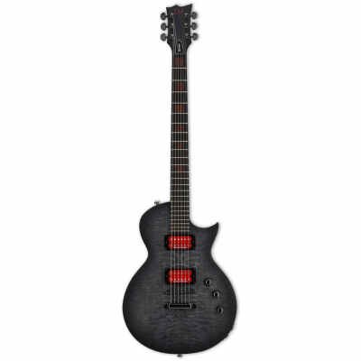 ESP LTD BB600 Ben Burnley Baritone Signature Guitar Quilted Maple See Thru Black Sunburst Satin Finish with ESP Hard Case