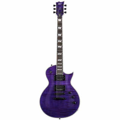 ESP LTD Deluxe Eclipse EC-1000, Flamed Maple Top, See Thru Purple Finish