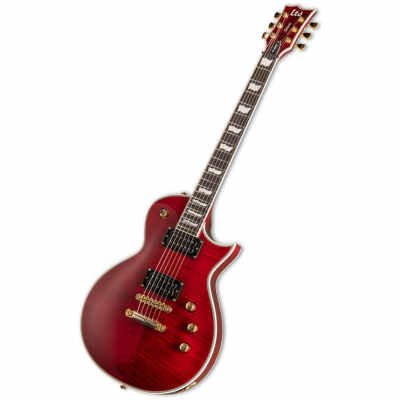 ESP LTD Deluxe Eclipse EC-1000 Traditional Series Flamed Maple See Thru Black Cherry Finish