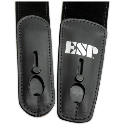 ESP Lock-It Suede Leather 2.5" Strap Black Color