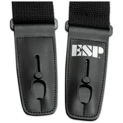 ESP Lock-It Woven Cotton 2" Strap Black Color