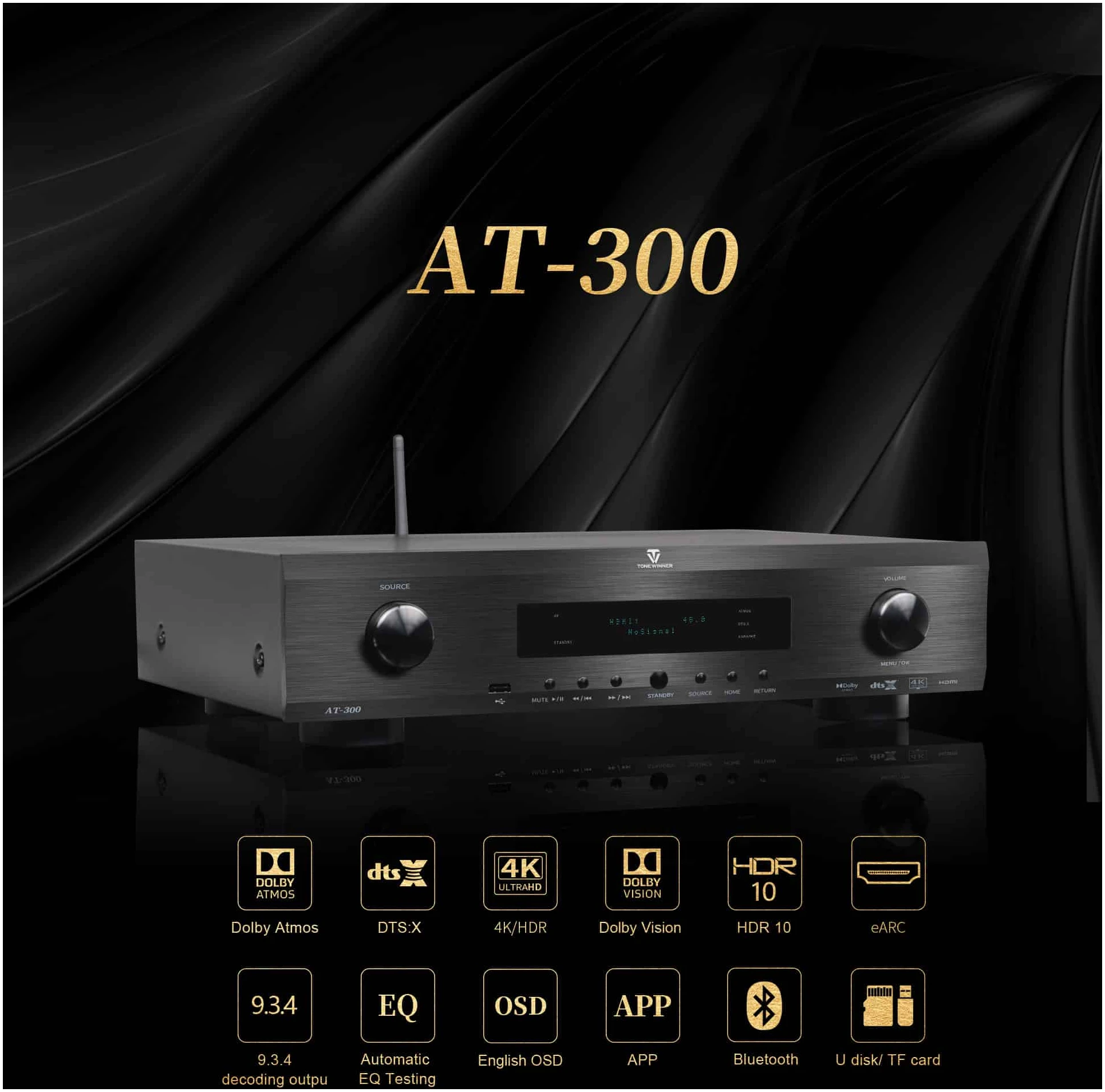 ToneWinner AT-300 16CH Dolby Atmos AV Processor ToneWinner AT-300 16CH Dolby Atmos AV Processor
