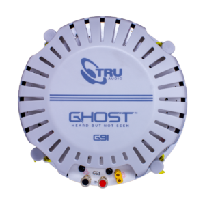 TruAudio G92 9in Ghost In-Ceiling Cutout Poly  Tool-less Install, Carbon 
Woofer, with QuickConnect