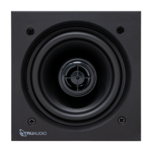 TruAudio LFS 4 High Output 2-Way Square in-ceiling Poly Woofer PEI Tweeter
