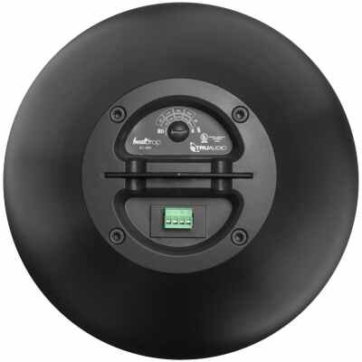 TruAudio BeatDrop commercial 70V/100V/8 ohm 8" Pendant Speaker with Gripple, Black