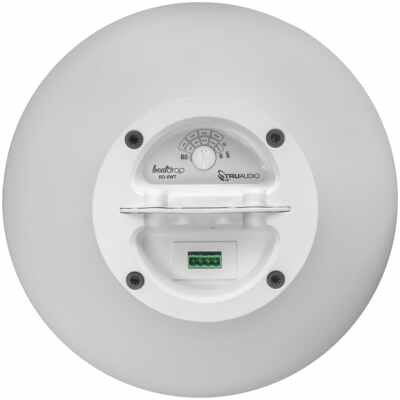 TruAudio BeatDrop commercial 70V/100V/8 ohm 8" Pendant Speaker with Gripple, White
