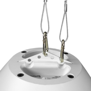 TruAudio BeatDrop commercial 70V/100V/8 ohm 8" Pendant Speaker with Gripple, 
White