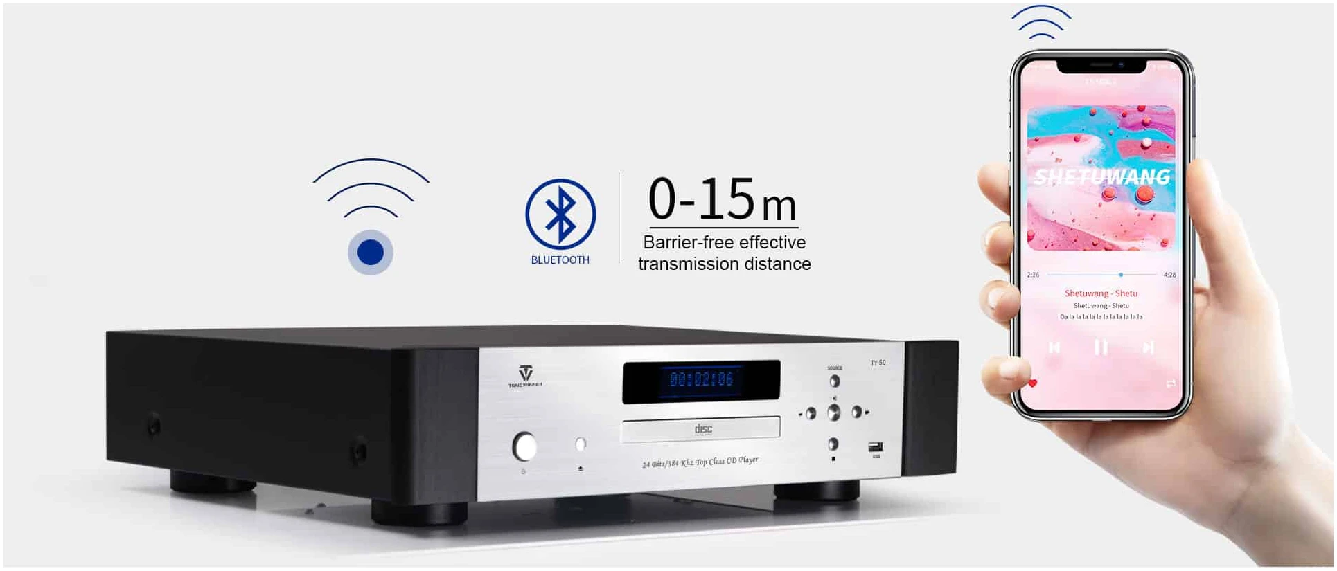 ToneWinner TY-50 Personal Technics Hi-Fi Music CD Player ToneWinner TY-50 Personal Technics Hi-Fi Music CD Player