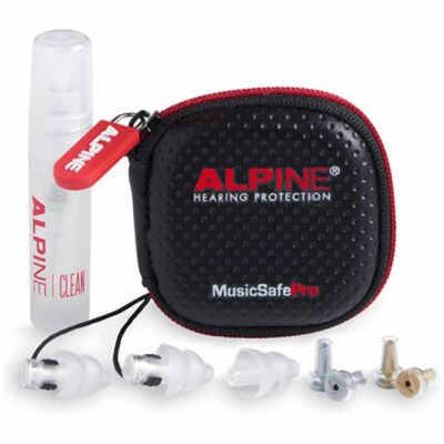 Alpine Hearing Protection MusicSafe Pro Earplugs (Transparent)