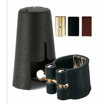 Vandoren LC27P Alto Saxophone Leather Ligature + Plastic Cap