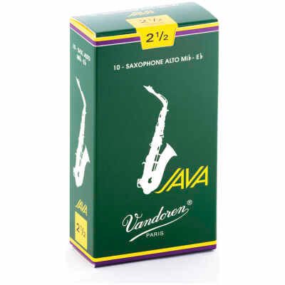 Vandoren SR2625 Java Alto Saxophone Reeds Strength 2.5 (Box of 10)