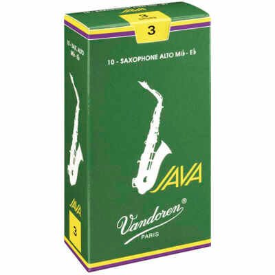 Vandoren SR263 Java Alto Saxophone Reeds Strength 3 (Box of 10)