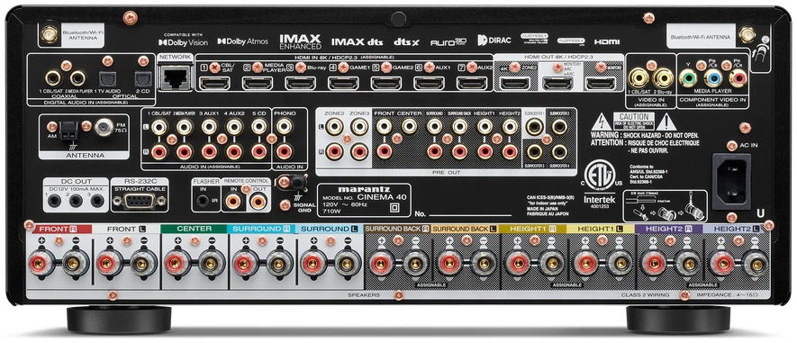 Marantz CINEMA 40 9.4 Channel AV Receiver (Black) - powerful, immersive home theater performance Marantz CINEMA 40 9.4 Channel AV Receiver (Black) - powerful, immersive home theater performance