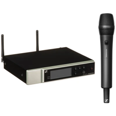Sennheiser EW-D 835-S SET (R1-6) Digital wireless handheld set. Includes EW-D EM single channel receiver, EW-D SKM?-S handheld transmitter with mute switch, MMD 835 microphone module, microphone clip, NT 12-5 CW+ power supply with country adapters rack