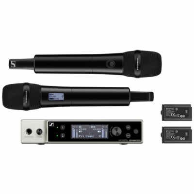 Sennheiser EW-DX 835-S SET (R1-9) Digital wireless handheld set. Includes EW-DX EM 2 receiver, EW-DX SKM-S handheld transmitter, MMD 835 capsules and BA 70 batteries R1-9 520 - 607.8 MHz