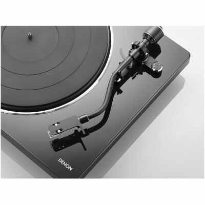 Denon DP400BKEM Stereo Turntable - Piano Black