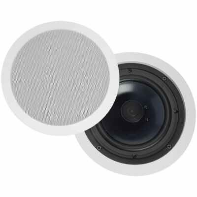 Polk Audio RC80I High-Quality In-Ceiling Speakers with 8" Drivers (Pair)