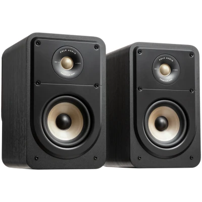 Polk Audio SIGS15ELBK Signature Elite Bookshelf Speakers - Black