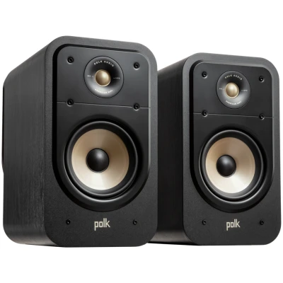Polk Audio SIGS20ELBK Signature Elite Bookshelf Speakers - Black