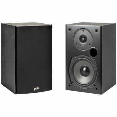 Polk Audio T15BK Bookshelf Speakers - Black