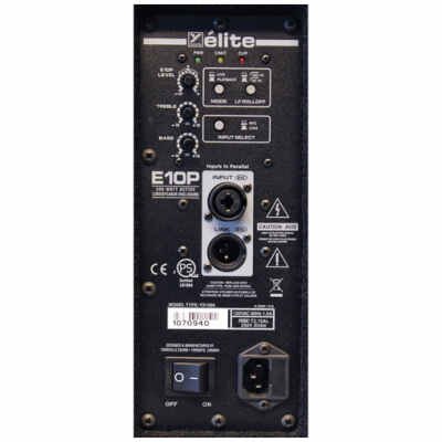 Yorkville Sound E10P Elite Series Powered Loudspeaker (325 W, Black Ozite Carpet Finish)