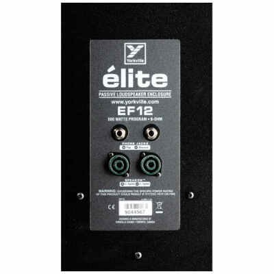 Yorkville Sound EF12 12"/3"HF Driver 60x40 Horn - 600W Program/1200W Peak Passive Dedicated FOH Speaker Cabinet