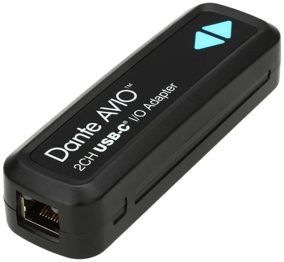 Audinate Dante AVIO 2x2 USB Type-C I/O Adapter for Dante Audio Network Audinate Dante AVIO 2x2 USB Type-C I/O Adapter for Dante Audio Network