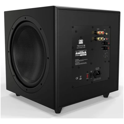 OSD Audio Trevoce 12 EQ 12" Triple Driver Active Subwoofer 800W, Native EQ 15Hz Bass Response, Faux Leather Finish OSD Audio Trevoce 12 EQ 12" Triple Driver Active Subwoofer 800W, Native EQ 15Hz Bass Response, Faux Leather Finish