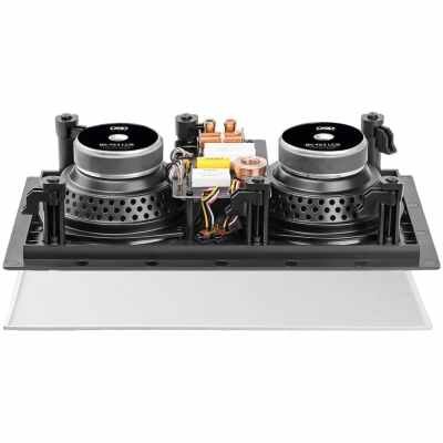 OSD Audio T63LCR in Wall LCR Center Channel Trimless Speaker 6.5" Dual Carbon Woofers & Aluminum Tweeter, 3db Contour Switch Single