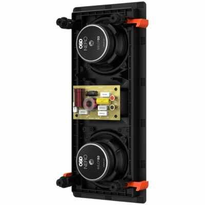 OSD Audio IWLCR 53 Nero Dual 5.25" in Wall LCR Speaker 150W, 1" Silk Horn Tweeter, Single