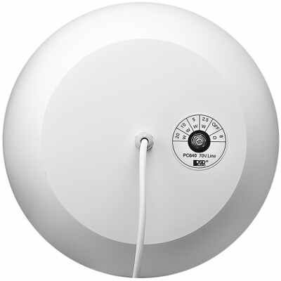 OSD Audio Sphere 6.5" Indoor Hanging Pendant Speaker (Single White) Reinforced Cable Suspension 70V and 8 Ohm