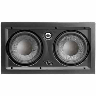 OSD Audio T63LCR in Wall LCR Center Channel Trimless Speaker 6.5" Dual Carbon Woofers & Aluminum Tweeter, 3db Contour Switch Single