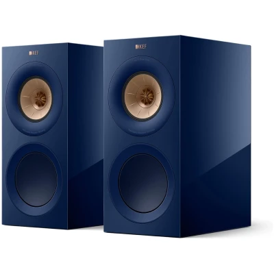 KEF R3 Meta Bookshelf Speakers  (Blue Gloss, Pair)