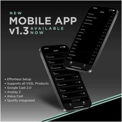 VSSL A.1x Single Zone 2-Channel Audio Streaming Amplifier