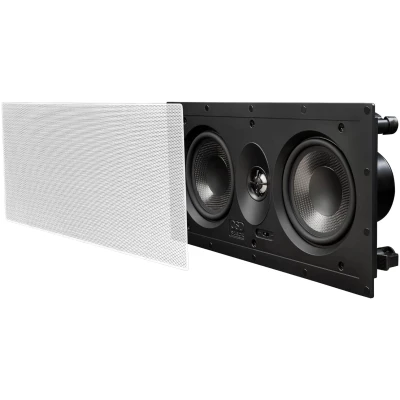 OSD Audio T53LCR Dual 5.25" in-Wall Center Channel Speaker w/Carbon Fiber Woofers and TPR Surround, Single OSD Audio T53LCR Dual 5.25" in-Wall Center Channel Speaker w/Carbon Fiber Woofers and TPR Surround, Single