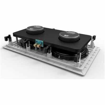 OSD Audio IWS-88 350W Wall Mounted Subwoofer for Home Theater with Dual 8" Injected Subwoofer with Rear Bridge to Enhance Bass