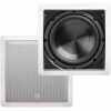 OSD Audio IWS-8 8" in Wall Subwoofer 150W Easy Install, Paintable Grill