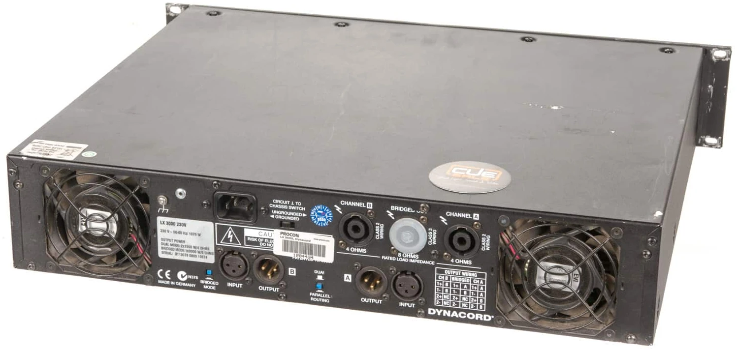 Dynacord LX- 3000 Amplifier 2x - 1500 Watt / 4 Ohm Dynacord LX- 3000 Amplifier 2x - 1500 Watt / 4 Ohm