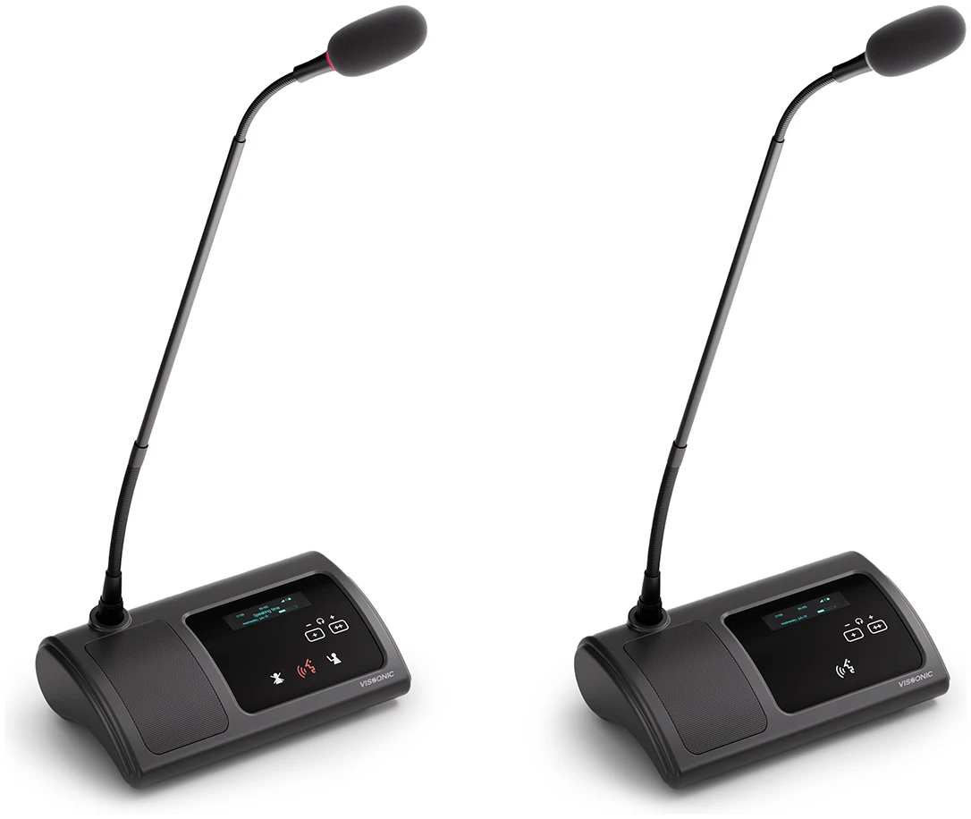 VISSONIC VISDCCT Full Digital Wired Discussion Chairman/Delegate Unit VISSONIC VISDCCT Full Digital Wired Discussion Chairman/Delegate Unit