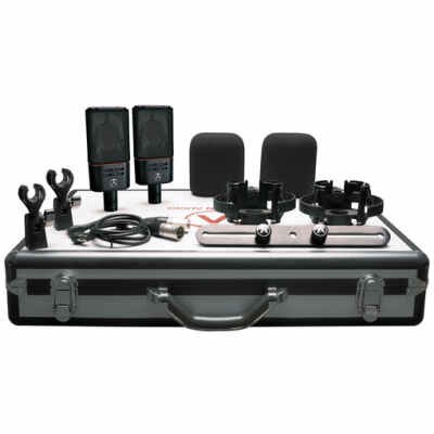 Austrian Audio OC818 Dual Set Plus Large-Diaphragm Multipattern Condenser Microphone (Matched Pair, Black)