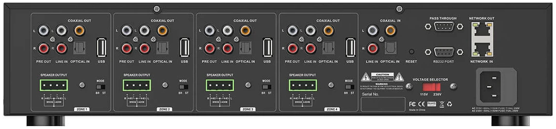 Arylic HA400 4 Zone Amplifier AirPlay 2 - powerful and smart multi-room audio solution Arylic HA400 4 Zone Amplifier AirPlay 2 - powerful and smart multi-room audio solution
