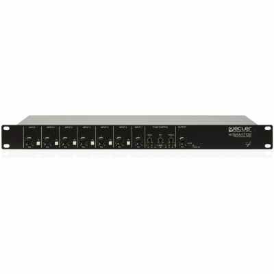 Ecler CESAM702C Rack Mixer - 7 In / 2 Out, 1U Analog Audio Mixer