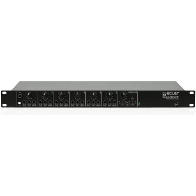 Ecler CSAM612T Rack Mixer - 6 In / 2 Out, 3-Band EQ, 1U Analog Audio Mixer