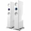 KEF Reference 3 Meta Floorstanding Speakers HiFi (Pairs) - ultimate high-fidelity & immersive audio experience - High Gloss White/Blue