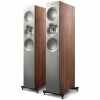KEF Reference 3 Meta Floorstanding Speakers HiFi (Pairs) - ultimate high-fidelity & immersive audio experience - Satin Walnut/Silver